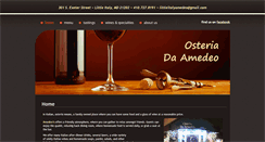 Desktop Screenshot of osteriadaamedeo.com